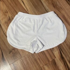 Anthropologie White Terry Cloth Shorts Sz XXS